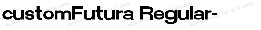 customFutura Regular字体转换